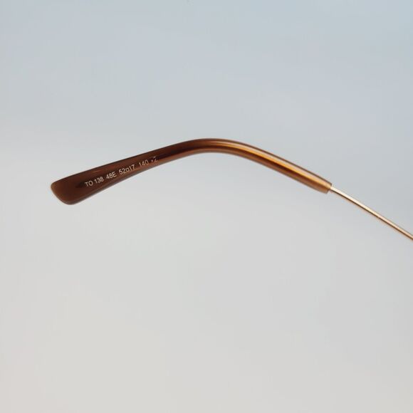 TOD\'S brown gold eyeglasses oversized cut out 2-1.5 ITALY TO138 52-17 140 N22 main image 9